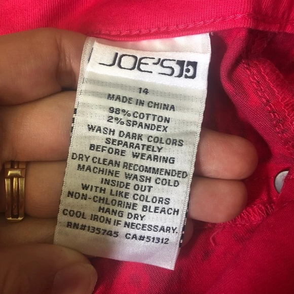 🔴JOES JEANS Raspberry Slim Fit Skinny Jegging - Picture 9 of 9